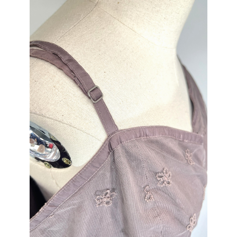 American Eagle Outfitters Dress XL Lace Smocking Eyelet Boho Coastal Cowgirl - Picture 14 of 15